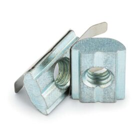 1 x Spring Leaf Loaded Nut - T-Slot - 30 Series - M4