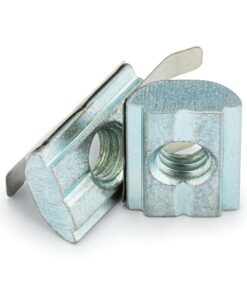 1 x Spring Leaf Loaded Nut - T-Slot - 40 & 45 Series - M8